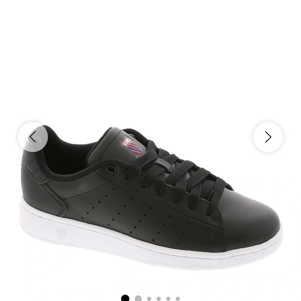 NWT Men's Black K-Swiss Low-Top Casual Sneaker with White Sole Size 10